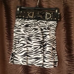 Zebra skirt